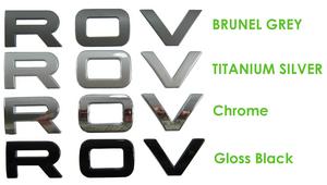 Range Rover Classic Tailgate Lettering - Titanium Silver Preview
